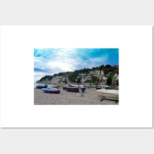 Beer beach Jurassic Coast Devon England Posters and Art